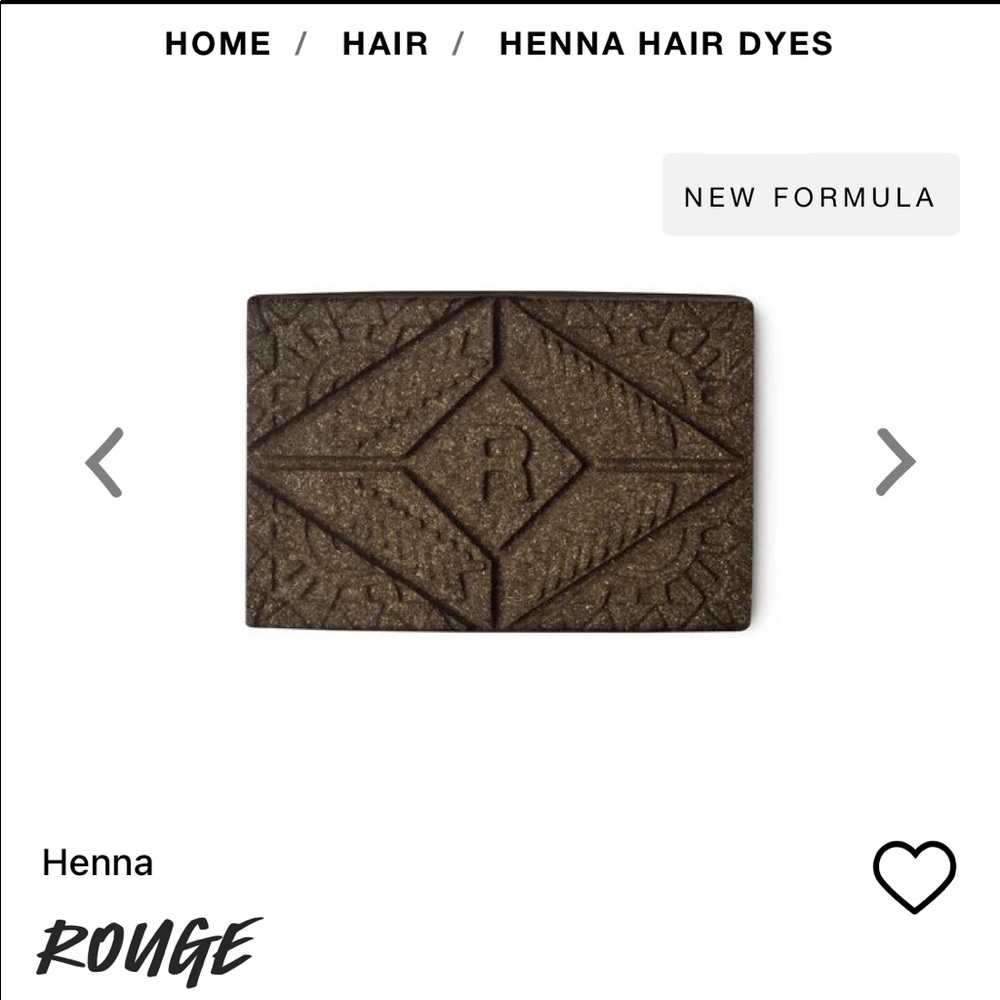 LUSH Henna Hair Dye - 1 Rouge + 2 Marron